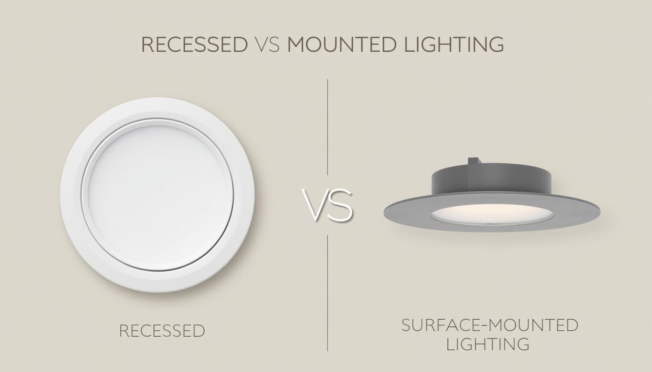 Recessed vs mounted lighting: Which should you choose