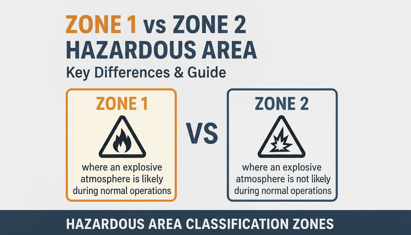 Zone 1 vs Zone 2 Hazardous Area: What You Need to Know